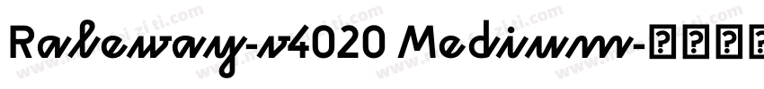 Raleway-v4020 Medium字体转换